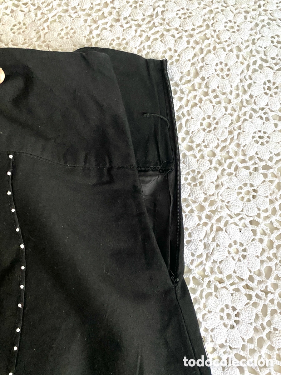 Vintage: Falda negra vintage bordada - Foto 7