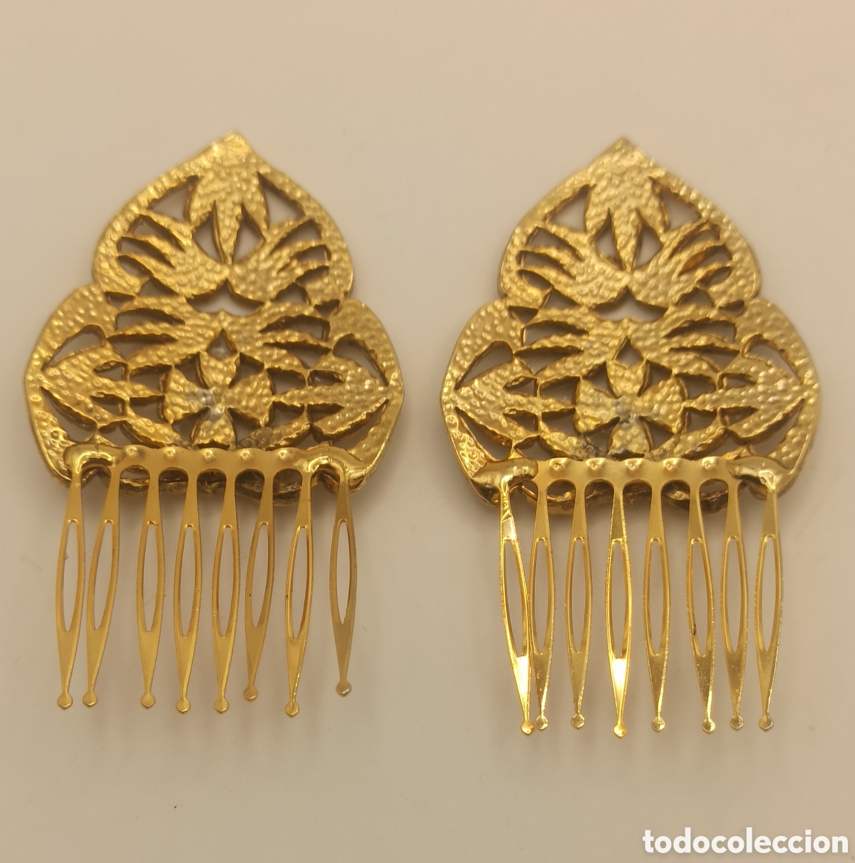 Vintage: Peinetas caladas con circonitas - Foto 4