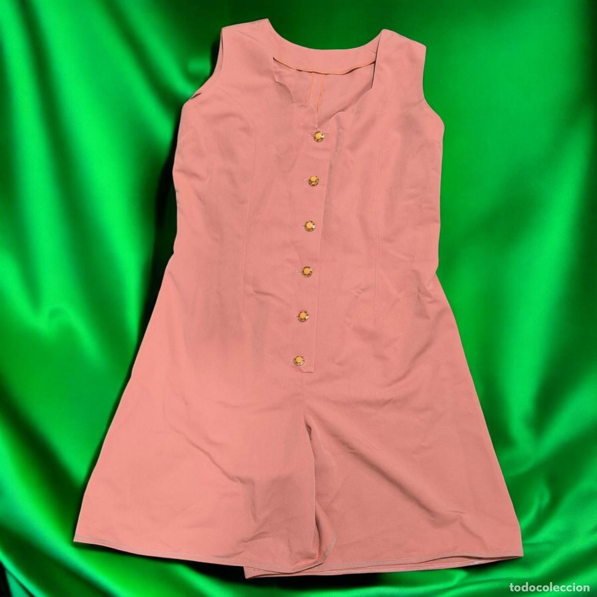 Vintage: Mono Rosa Confecci&oacute;n De Sastrer&iacute;a Profesional Talla M L &ndash; Elegancia Atemporal