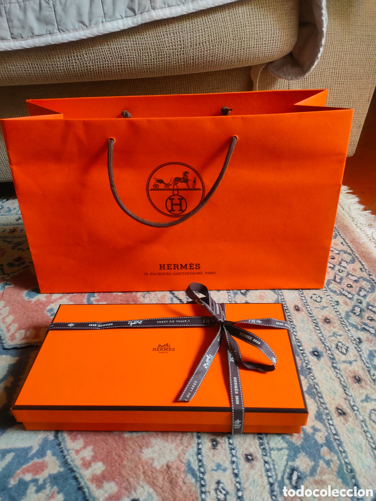 Vintage: Caja y bolsa Hermes original