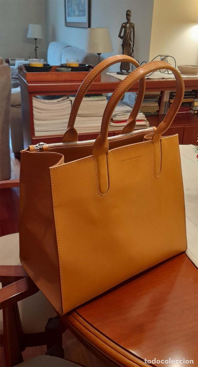 Vintage: Bolso Adolfo Dom&iacute;nguez de piel. Como nuevo