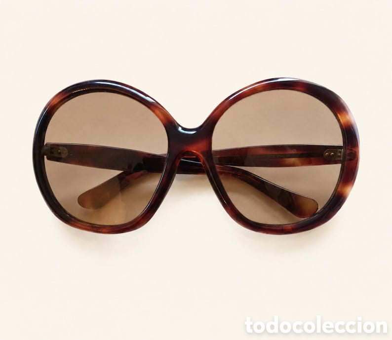 Vintage: Gafas de sol vintage francesas a&ntilde;os 60 &ndash; Oversize carey estilo mod