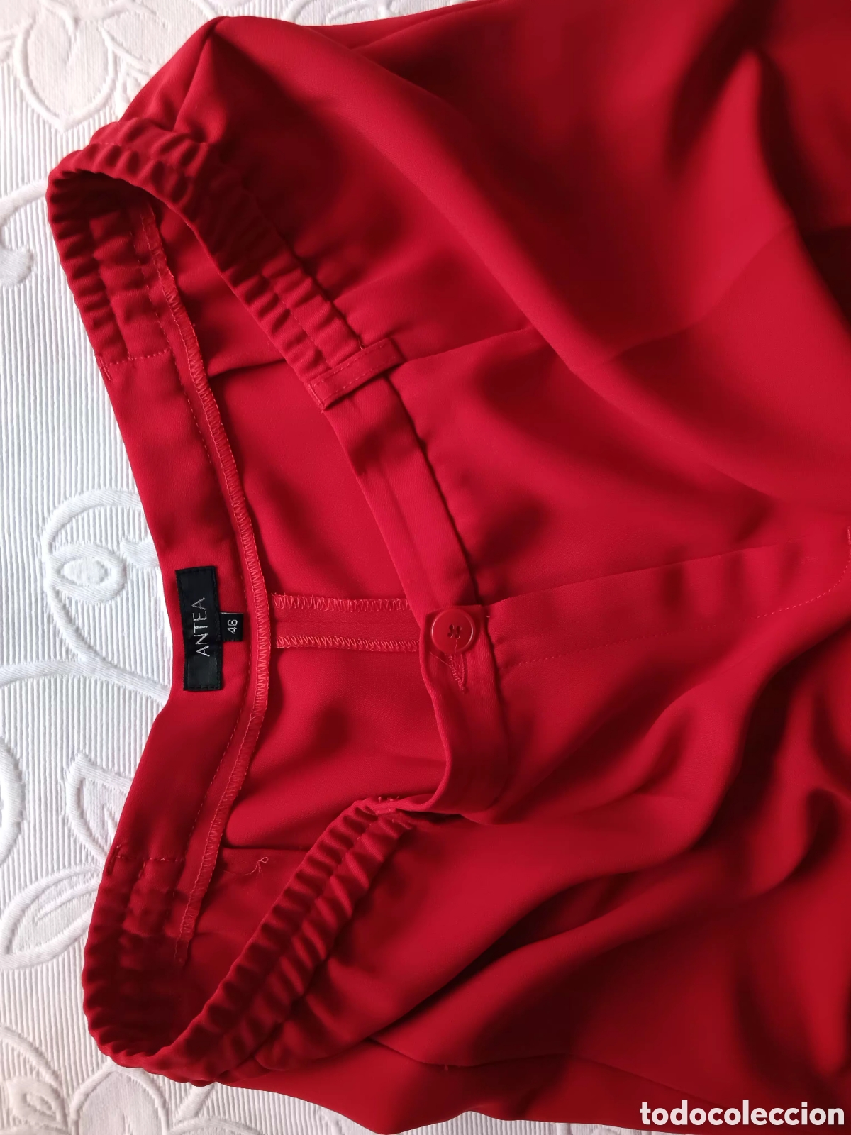 Vintage: Pantal&oacute;n rojo Mujer T 46 Corte ingles.Antea