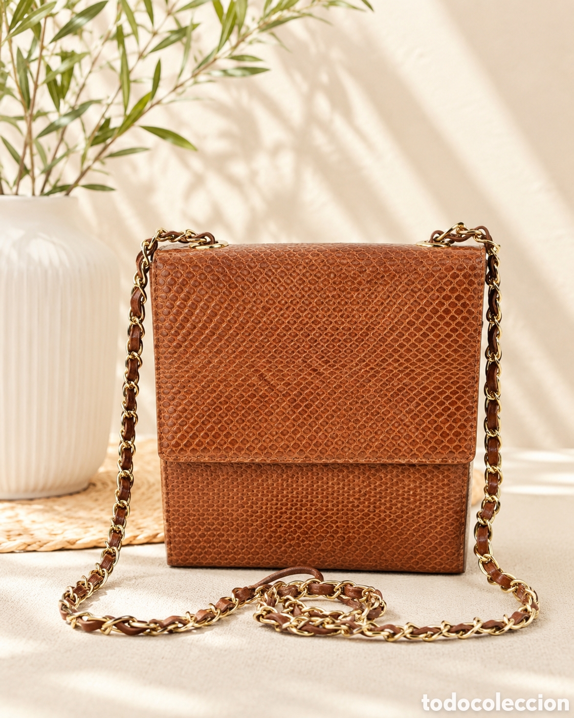 Vintage: MAGN&Iacute;FICO Y VINTAGE BOLSO DE PIEL DE SERPIENTE ORIGINARIO A&Ntilde;OS 50/60