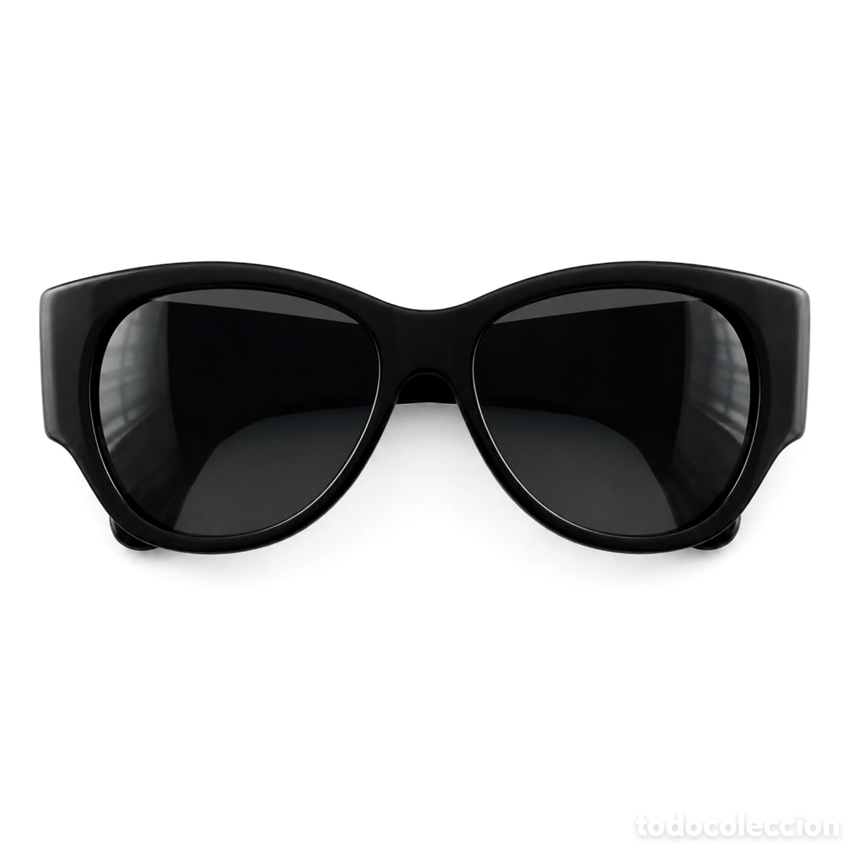Vintage: gafas de sol vintage Jean Lonvert para KEMS, Negras Originales Dise&ntilde;o Oversize