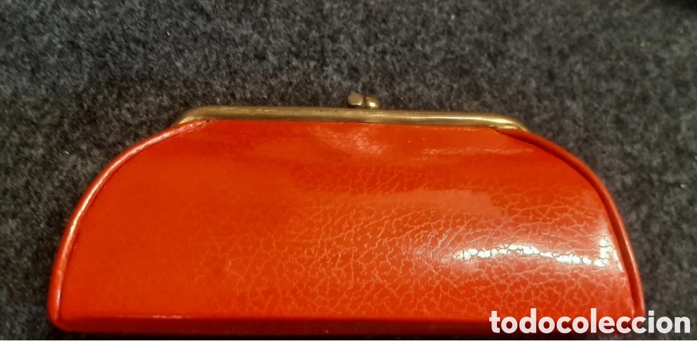 Vintage: monedero vintage rojo-naranja