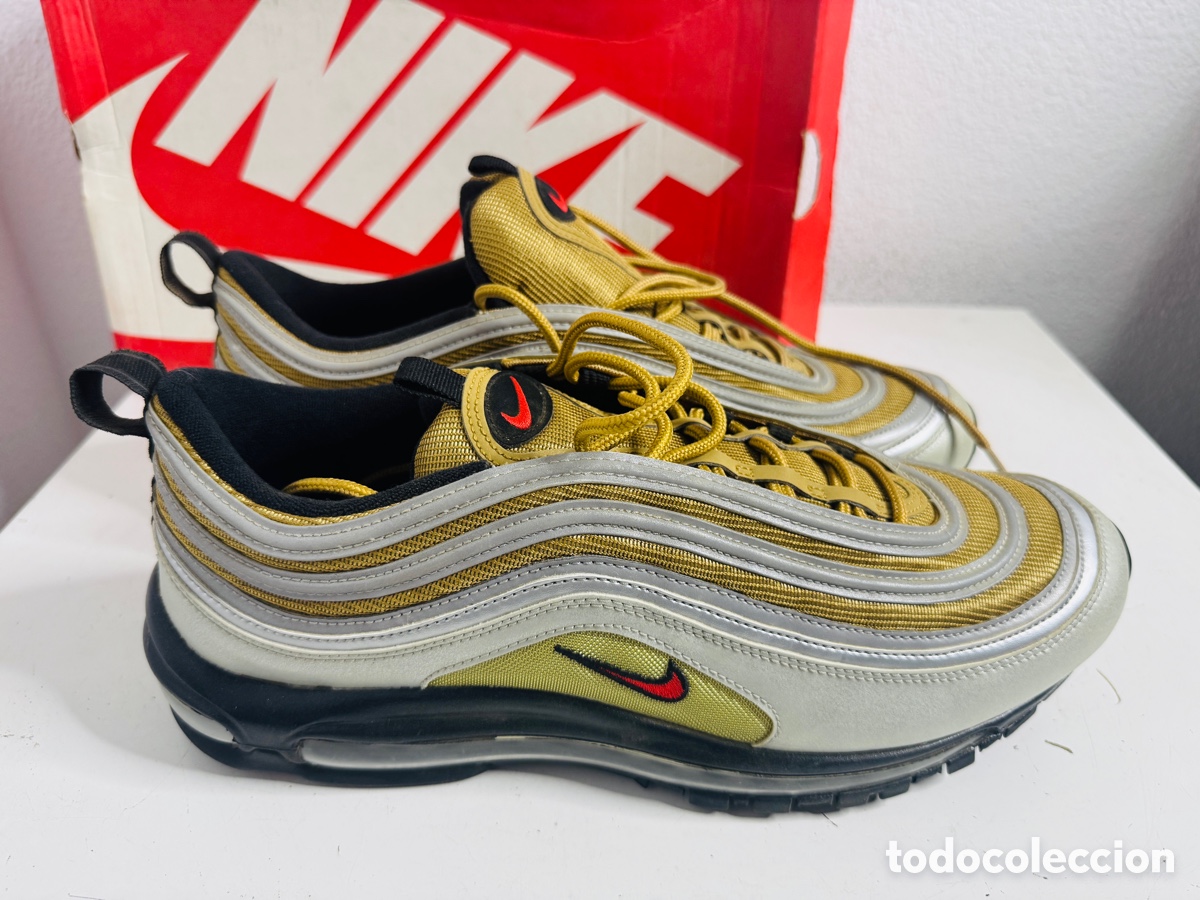 Vintage: Nike Air Max 97 SSL US 13 Metallic Silver Gold - Foto 2