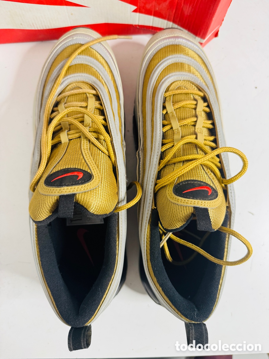 Vintage: Nike Air Max 97 SSL US 13 Metallic Silver Gold - Foto 12