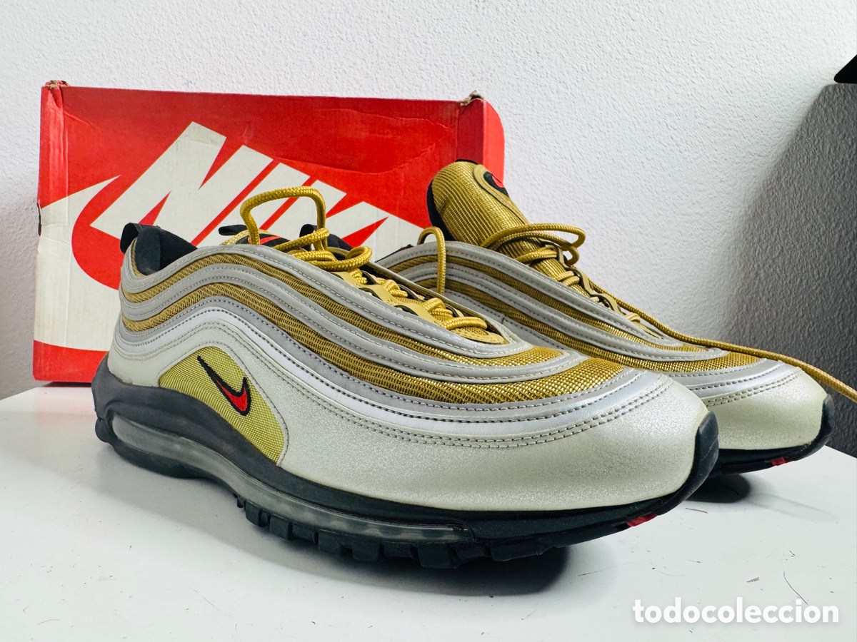 Vintage: Nike Air Max 97 SSL US 13 Metallic Silver Gold - Foto 13
