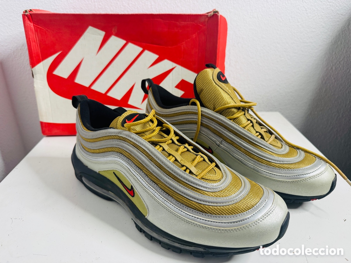 Vintage: Nike Air Max 97 SSL US 13 Metallic Silver Gold - Foto 14