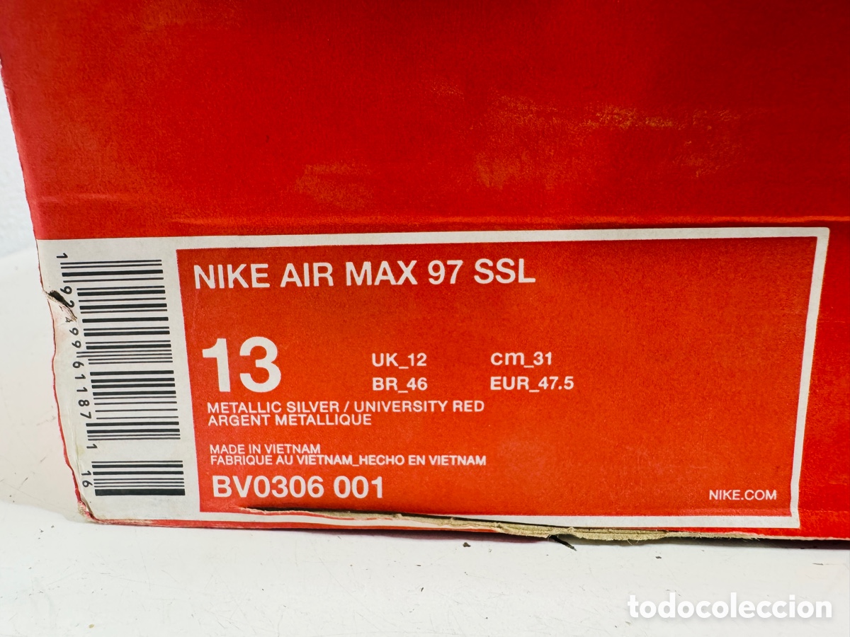 Vintage: Nike Air Max 97 SSL US 13 Metallic Silver Gold - Foto 20