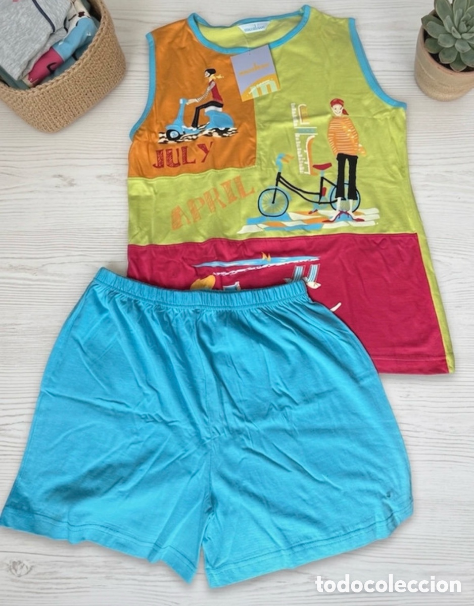 Vintage: Pijama corto mujer Muslher - Talla L - Nuevo con etiqueta