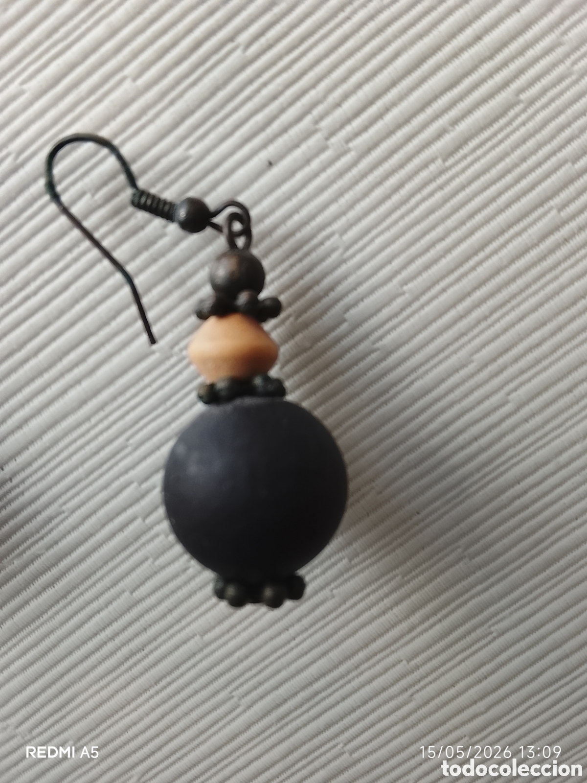 Vintage: Pendientes de madera a&ntilde;os 80. - Foto 5