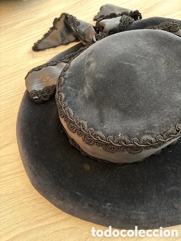Vintage: Sombrero terciopelo vintage - Foto 2