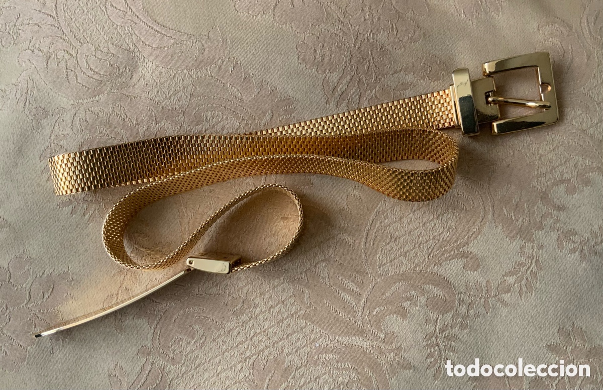 Vintage: CINTUR&Oacute;N VINTAGE METAL DORADO - Foto 4