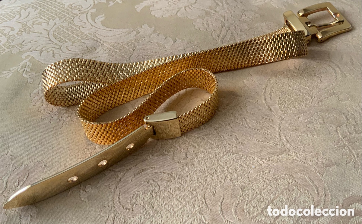 Vintage: CINTUR&Oacute;N VINTAGE METAL DORADO - Foto 8