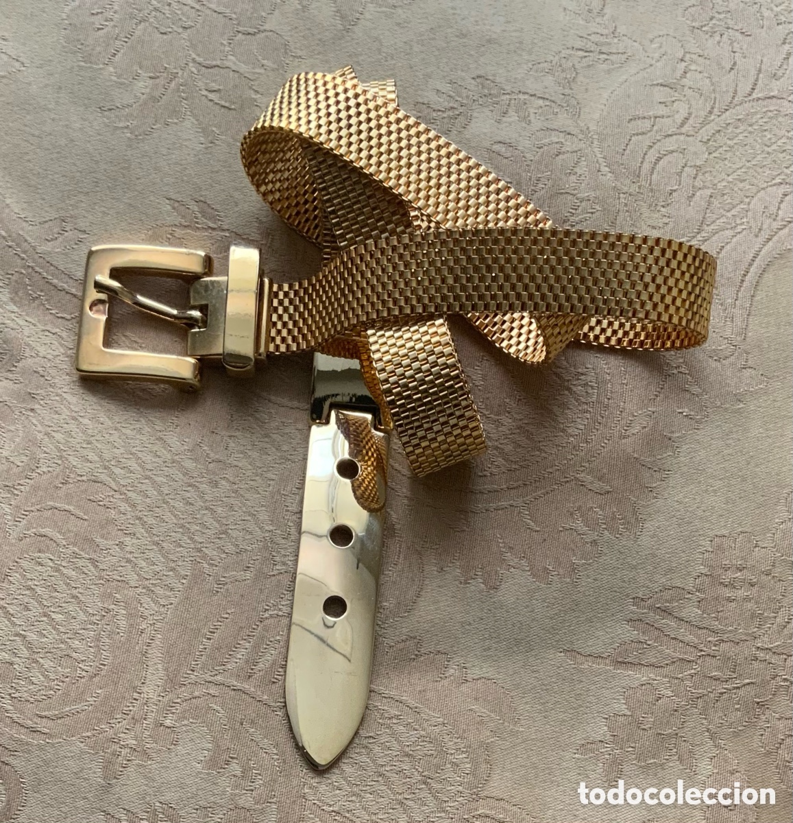 Vintage: CINTUR&Oacute;N VINTAGE METAL DORADO
