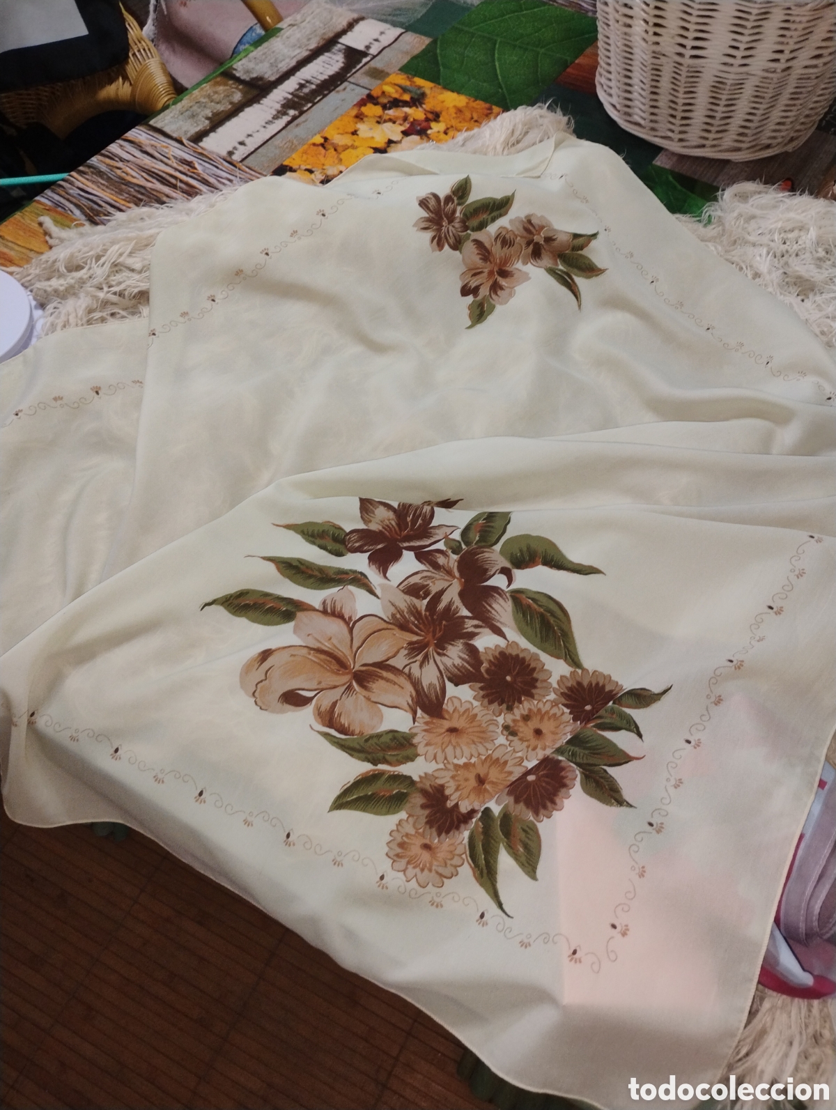 Vintage: Pa&ntilde;uelo estampado de flores