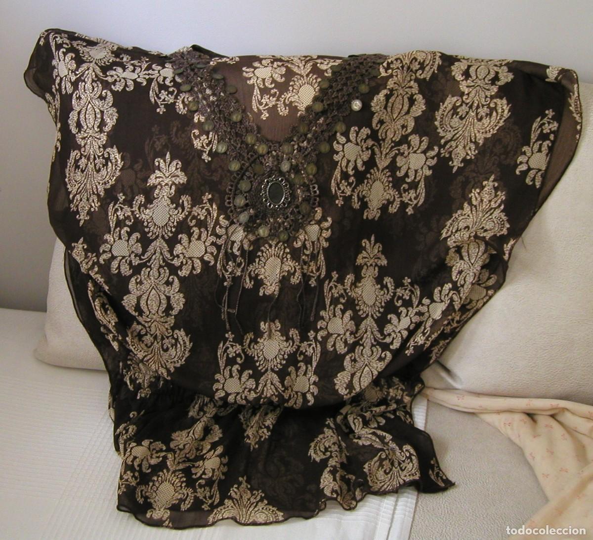 Vintage: Preciosa blusa vintage estilo boho Talla &uacute;nica (Desde una 38 hasta una 48) D&eacute;cada 80-90 Ver medidas