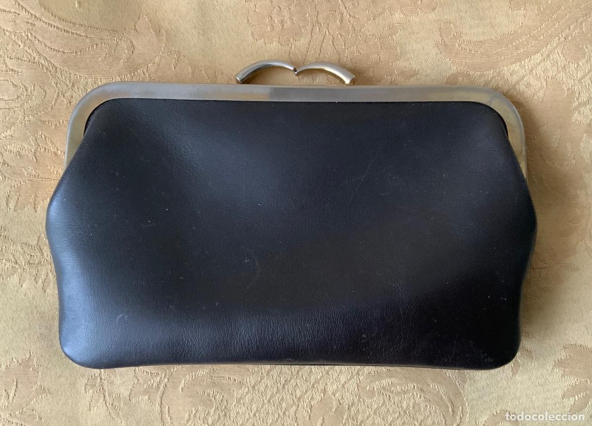 Vintage: ANTIGUO MONEDERO PIEL MARR&Oacute;N A&Ntilde;O 60