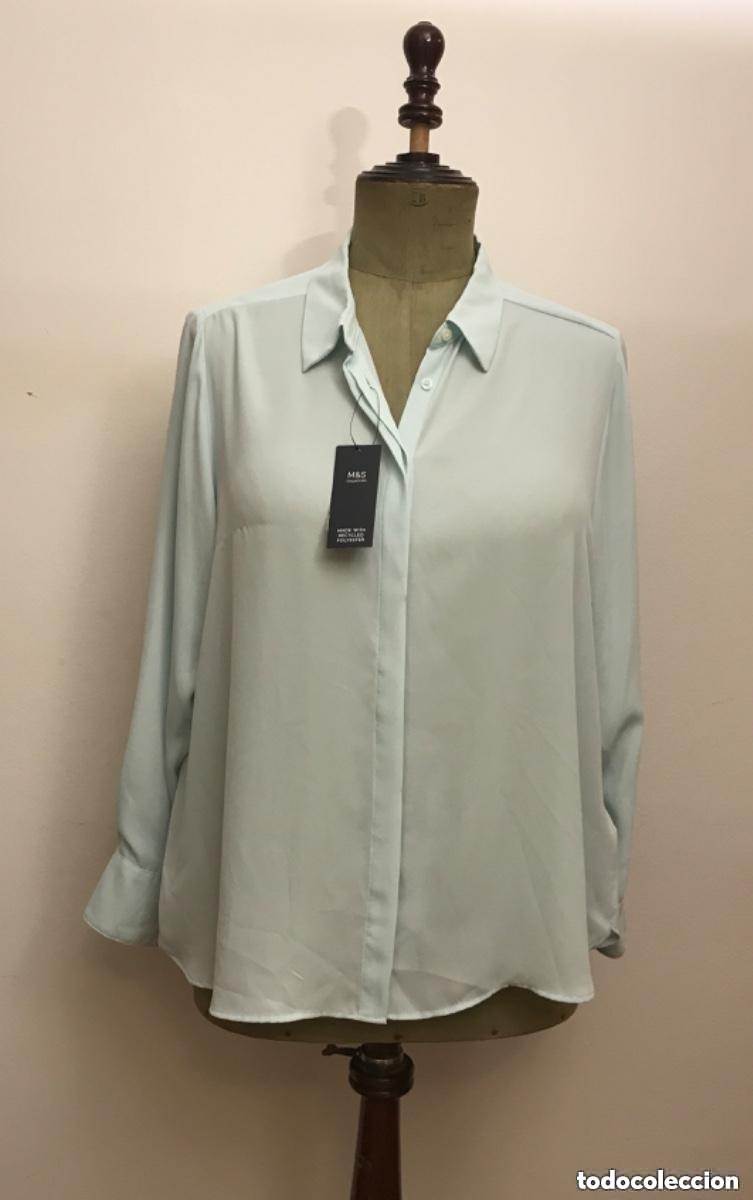 Vintage: LOTE DE 5 BLUSAS DE MANGA LARGA MARKS & SPENCER 50 52 NUEVAS