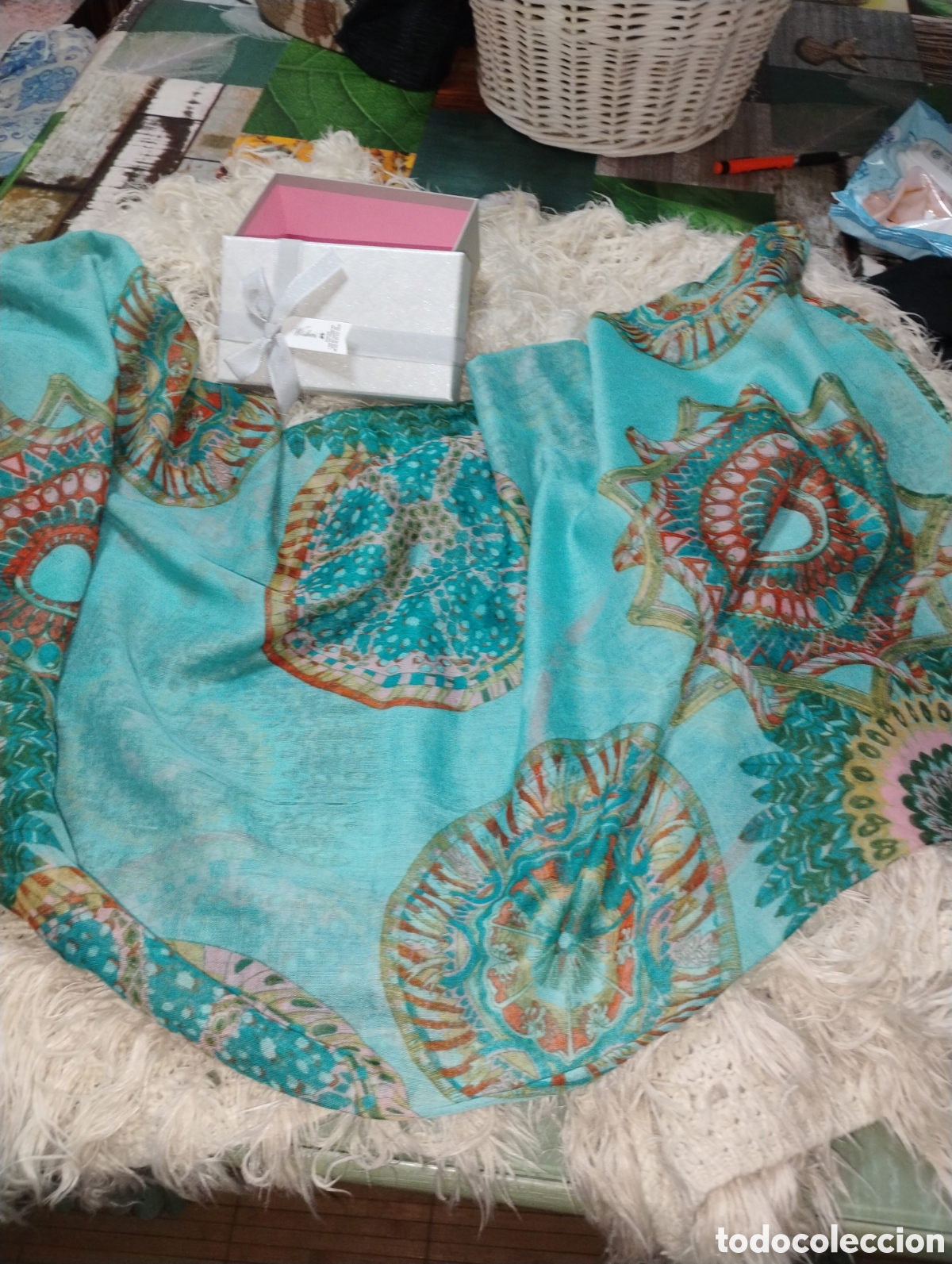 Vintage: Chal grande , multiusos,vintage