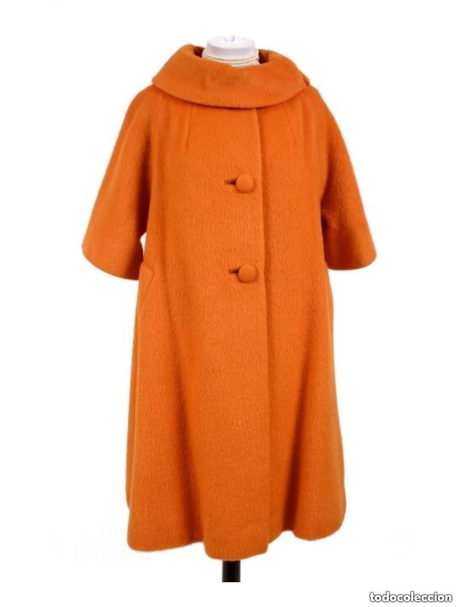 Vintage: ABRIGO DE ALTA COSTURA ESTILO DIOR COLOR NARANJA LILLI ANN PARIS VINTAGE