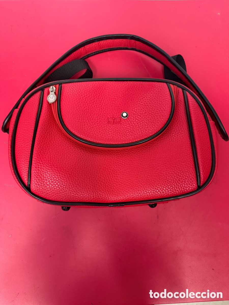 Vintage: Neceser Montblanc Piel Rojo Original