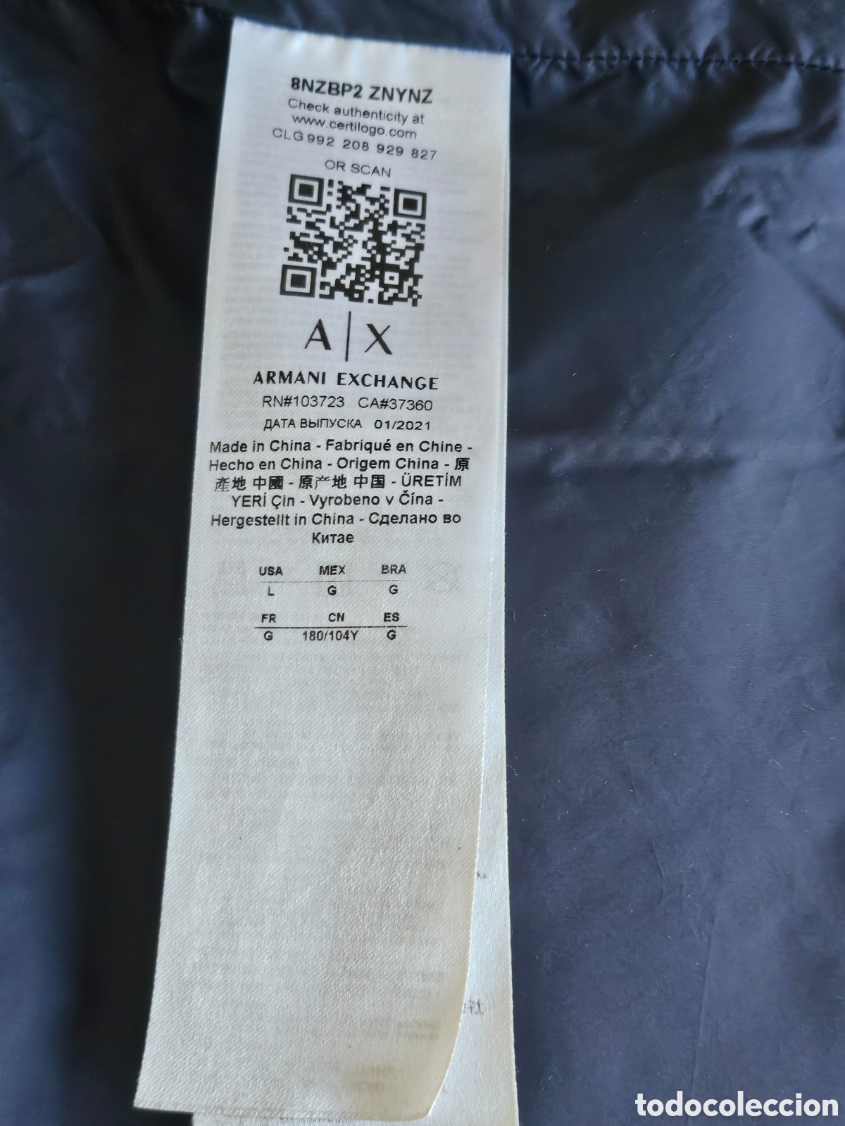 Vintage: Chaqueta Armani exchange Icon azul - Foto 14