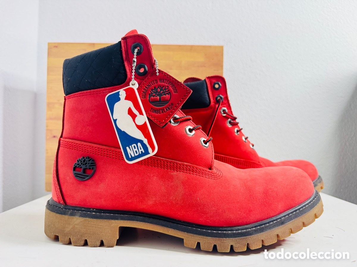 Vintage: Timberland x NBA Chicago Bulls 9,5 Premium Waterproof en color rojo