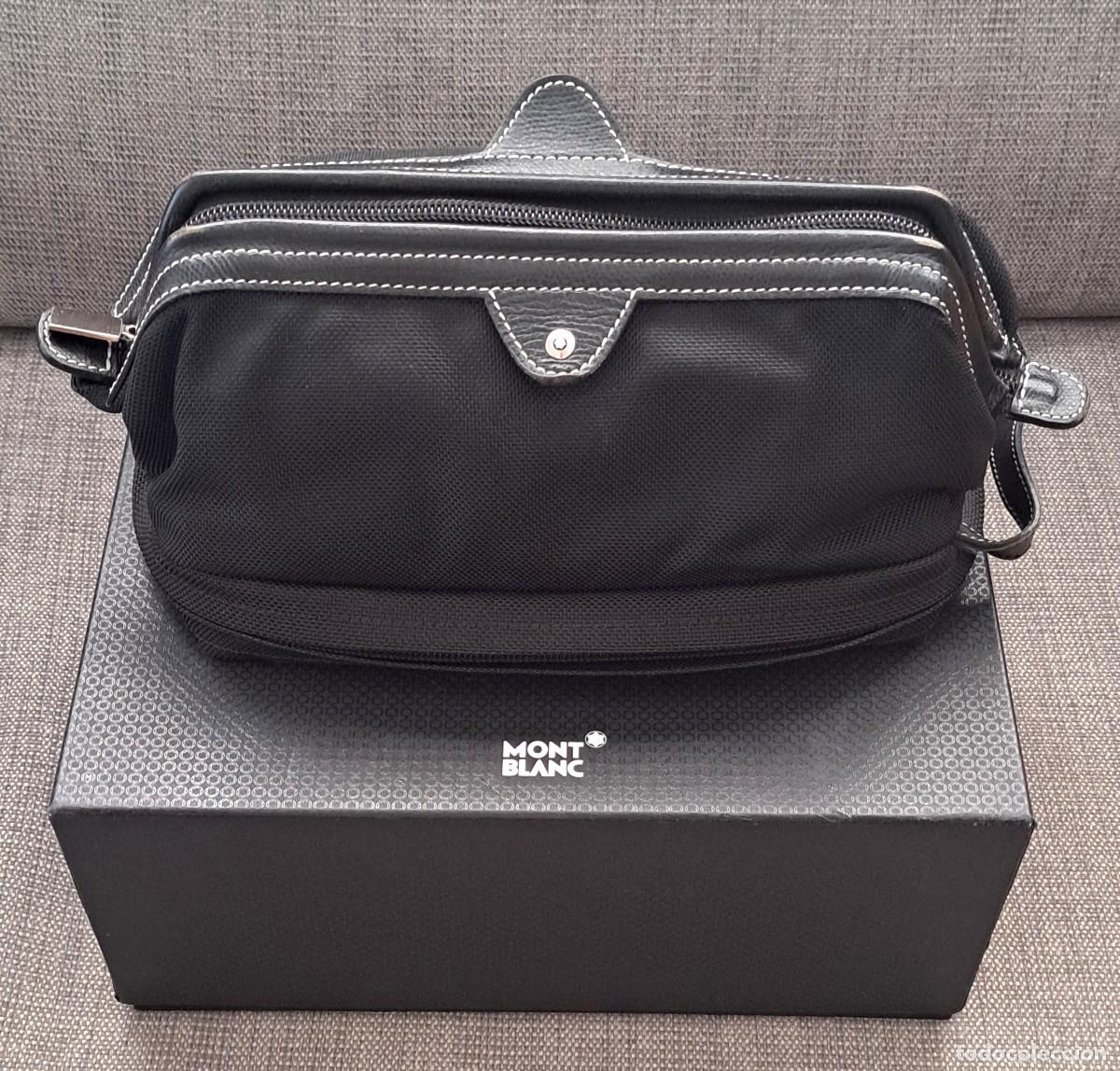 Vintage: MONTBLANC NECESER - BOLSA DE ASEO LIFESTYLE TELA Y PIEL. POCO USADA