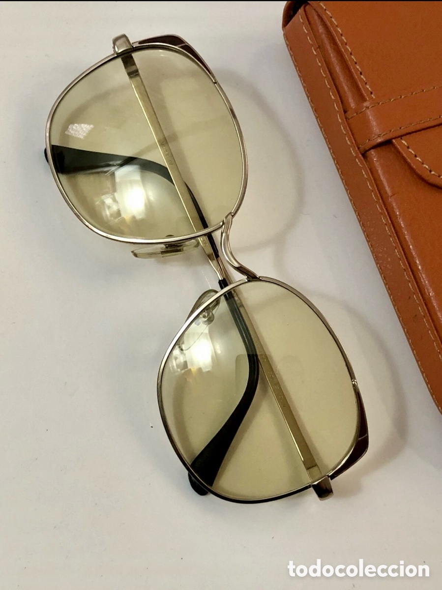 Vintage: ✅ Gafas de sol Oro Gold Fille 22 KT protecci&oacute;n BARBUDO Frame Spain VIKING 54/16