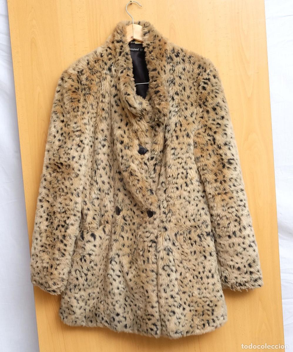Vintage: Chaquet&oacute;n, abrigo de mujer animal print. Leopardo. Talla 42