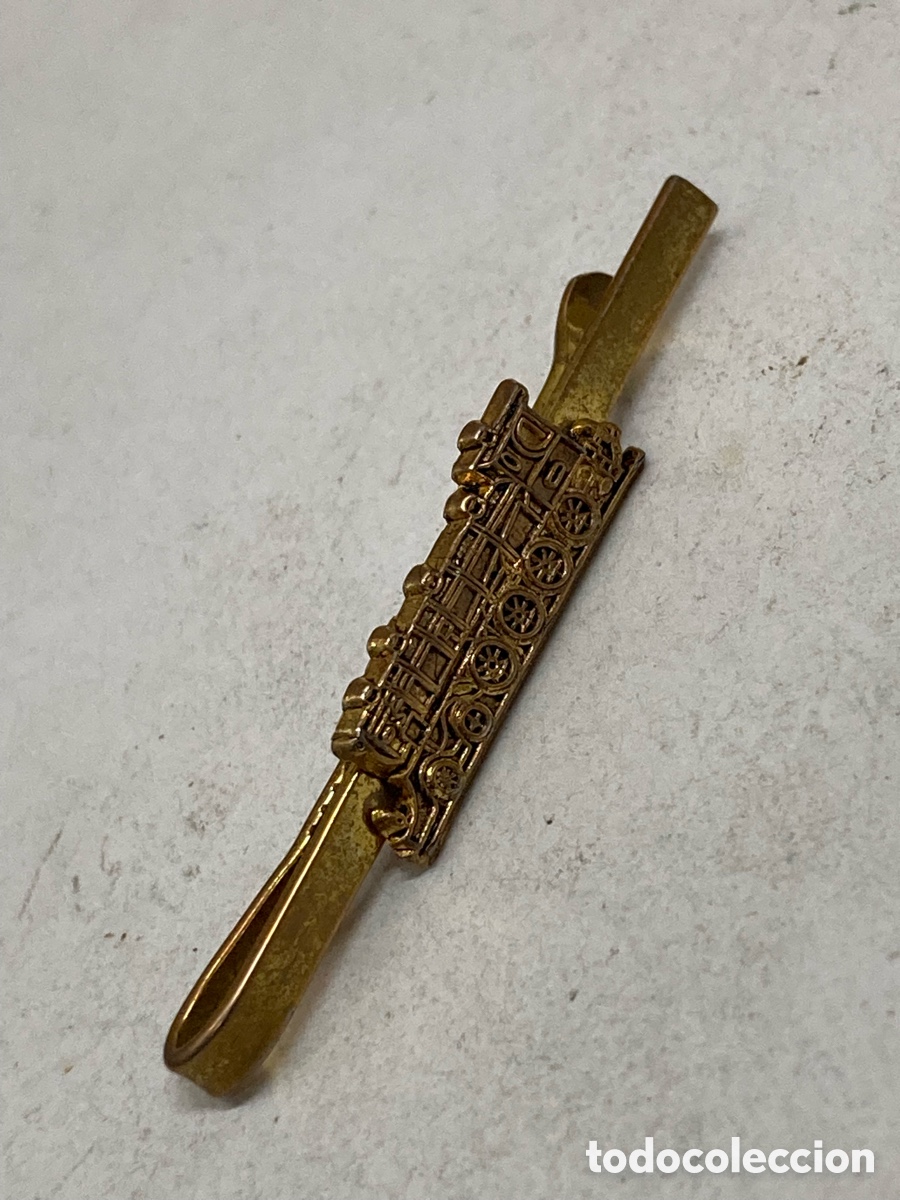 Vintage: Pisa corbata ferroviario dorado
