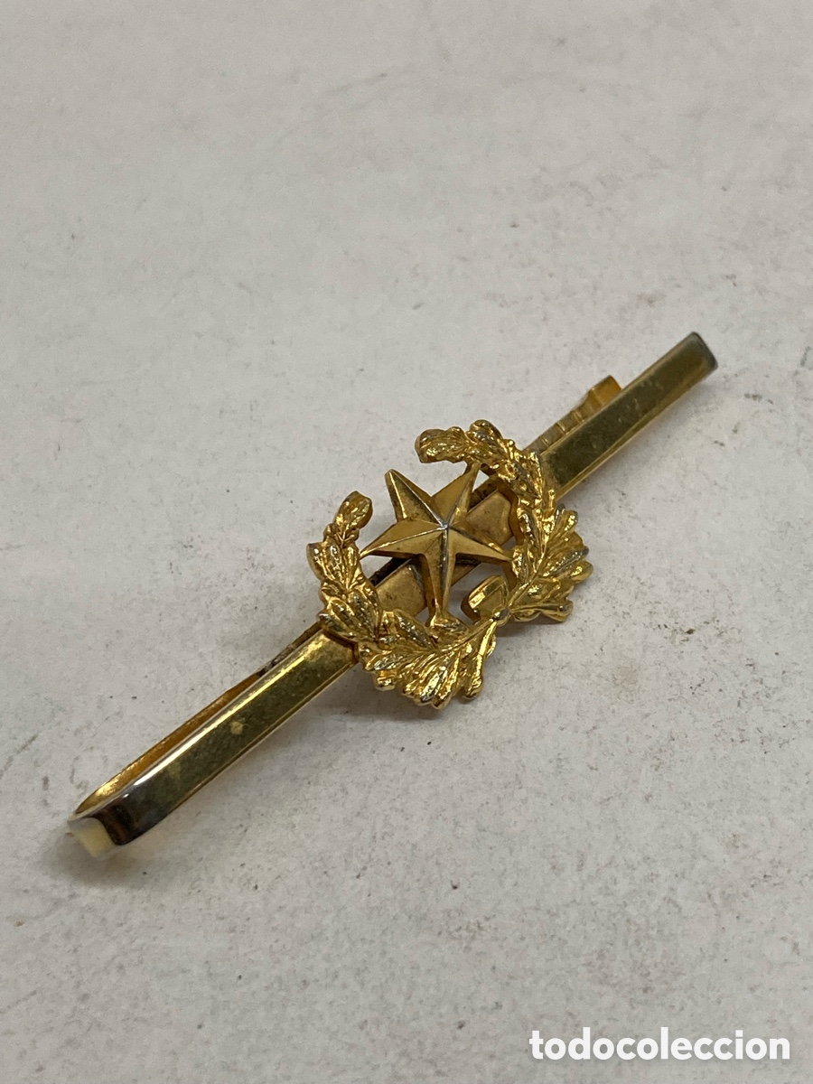 Vintage: Pisacorbata corbata dorado del Estado Mayor del Ej&eacute;rcito espa&ntilde;ol /pc9 - Foto 1