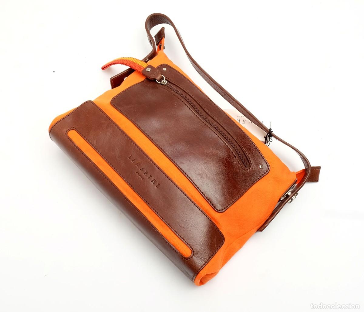 Vintage: bolso de piel de hombro LAMARTHE Paris. NUEVO