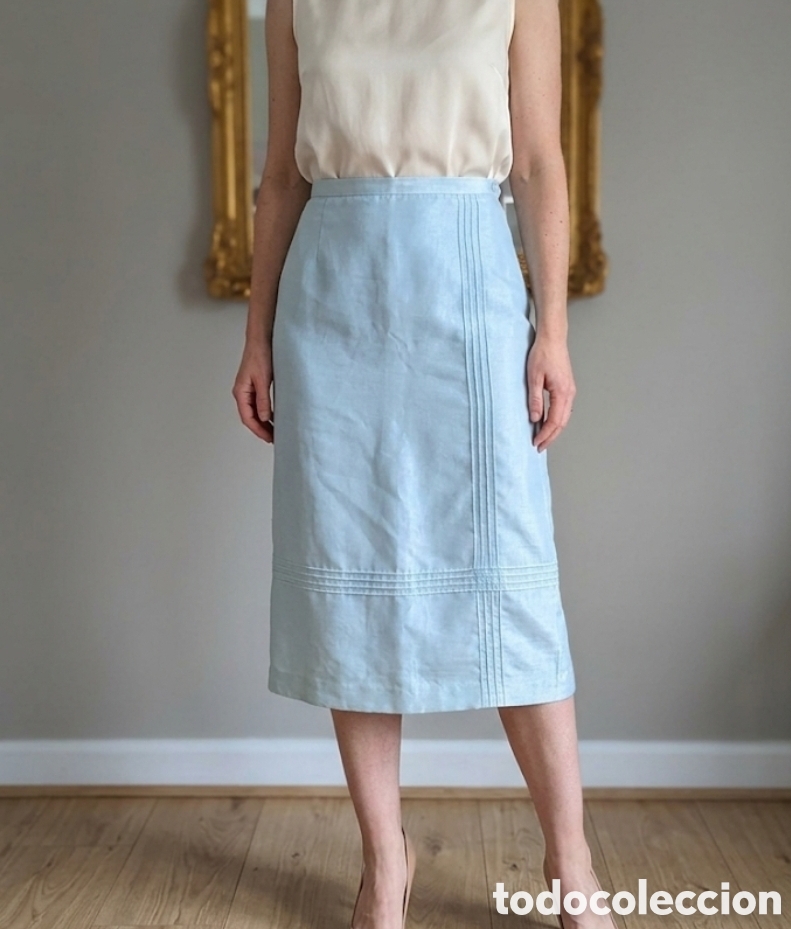 Vintage: AMITI&Eacute; midi azul cielo (Sin uso) T.38