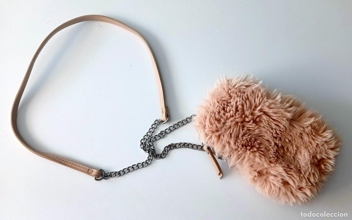 Vintage: PEQUE&Ntilde;O BOLSO JUVENIL CON DISE&Ntilde;O DE PELO SUAVE Y CADENA