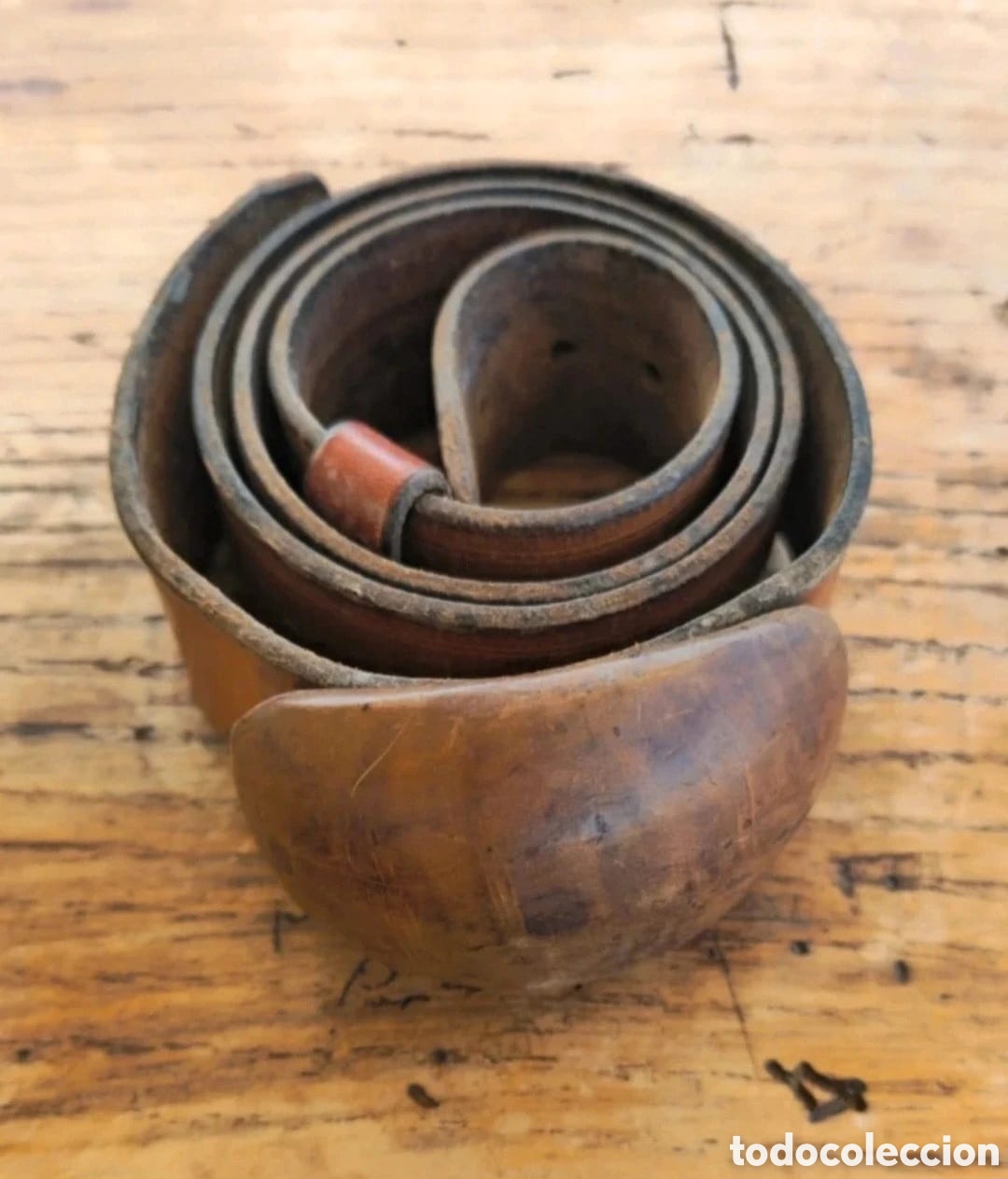 Vintage: Cintur&oacute;n vintage cuero y madera - Foto 5