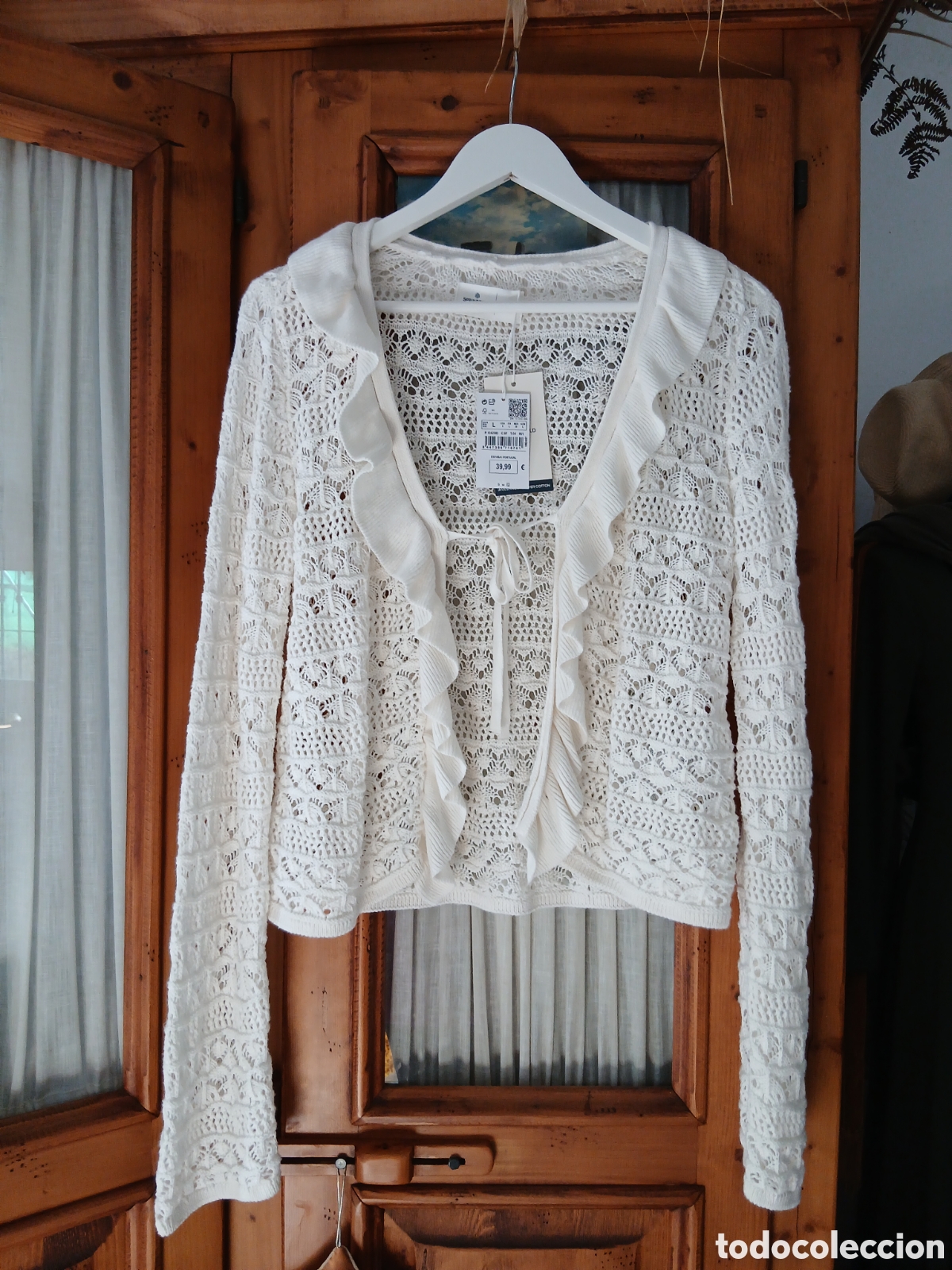 Vintage: Chaqueta de algod&oacute;n Talla L con etiqueta