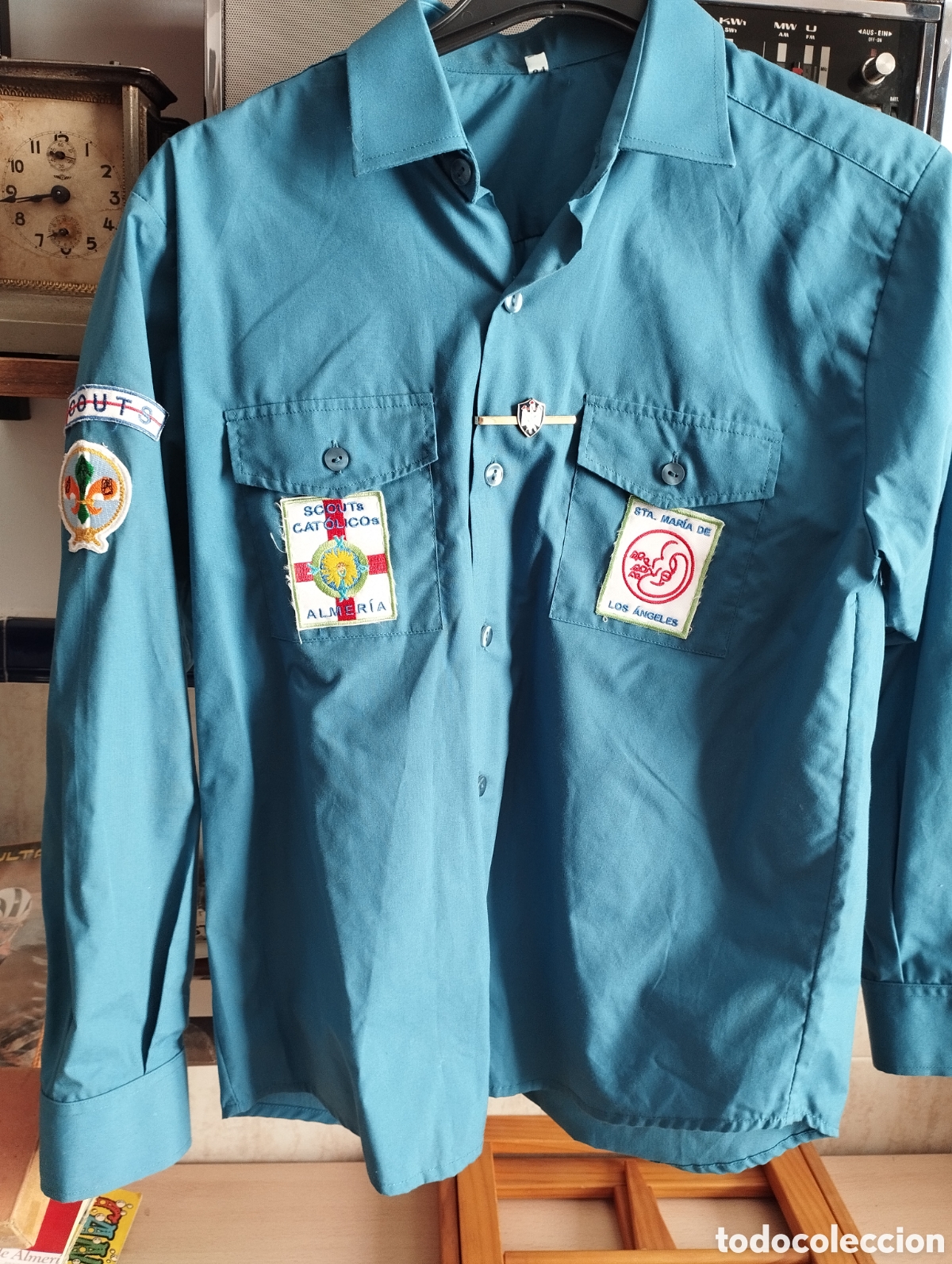 Vintage: CAMISA SCOUTS CAT&Oacute;LICOS ALMER&Iacute;A/PILLA CORBATAS F.JUVENTUDES