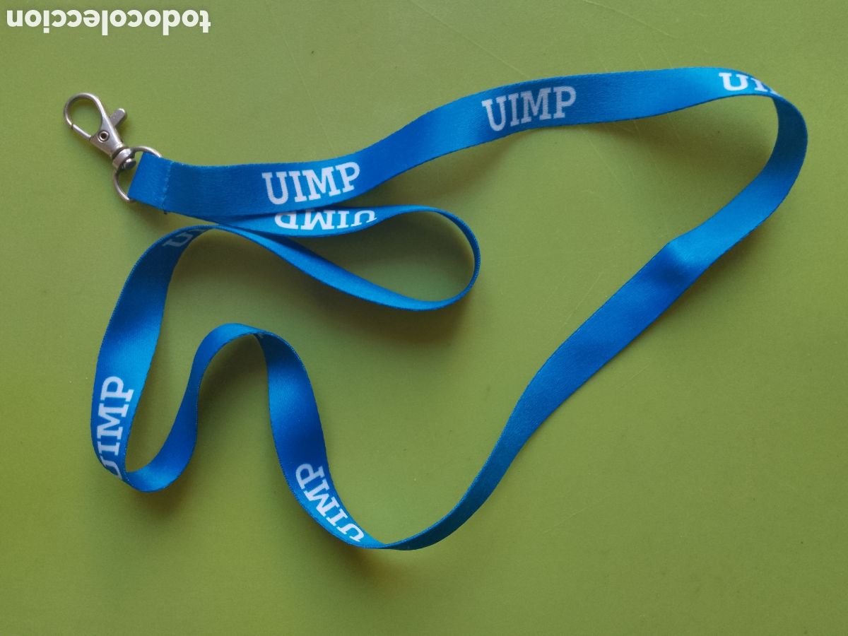 Vintage: UIMP . UNIVERSIDAD INTERNACIONAL MENENDEZ Y PELAYO . SANTANDER CANTABRIA. COLGANTE - LANYARD .