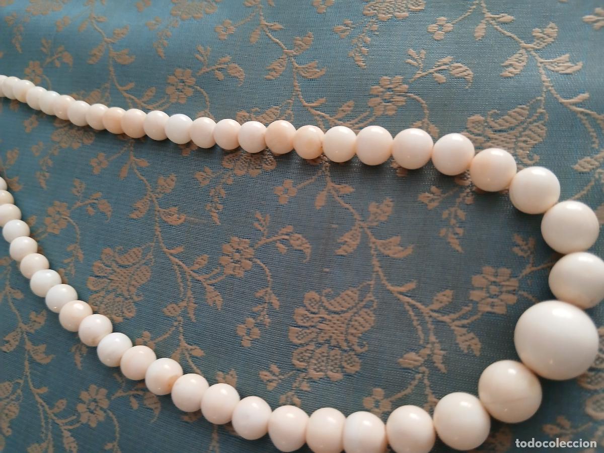 Vintage: Collar bolas torneadas de concha - Foto 2