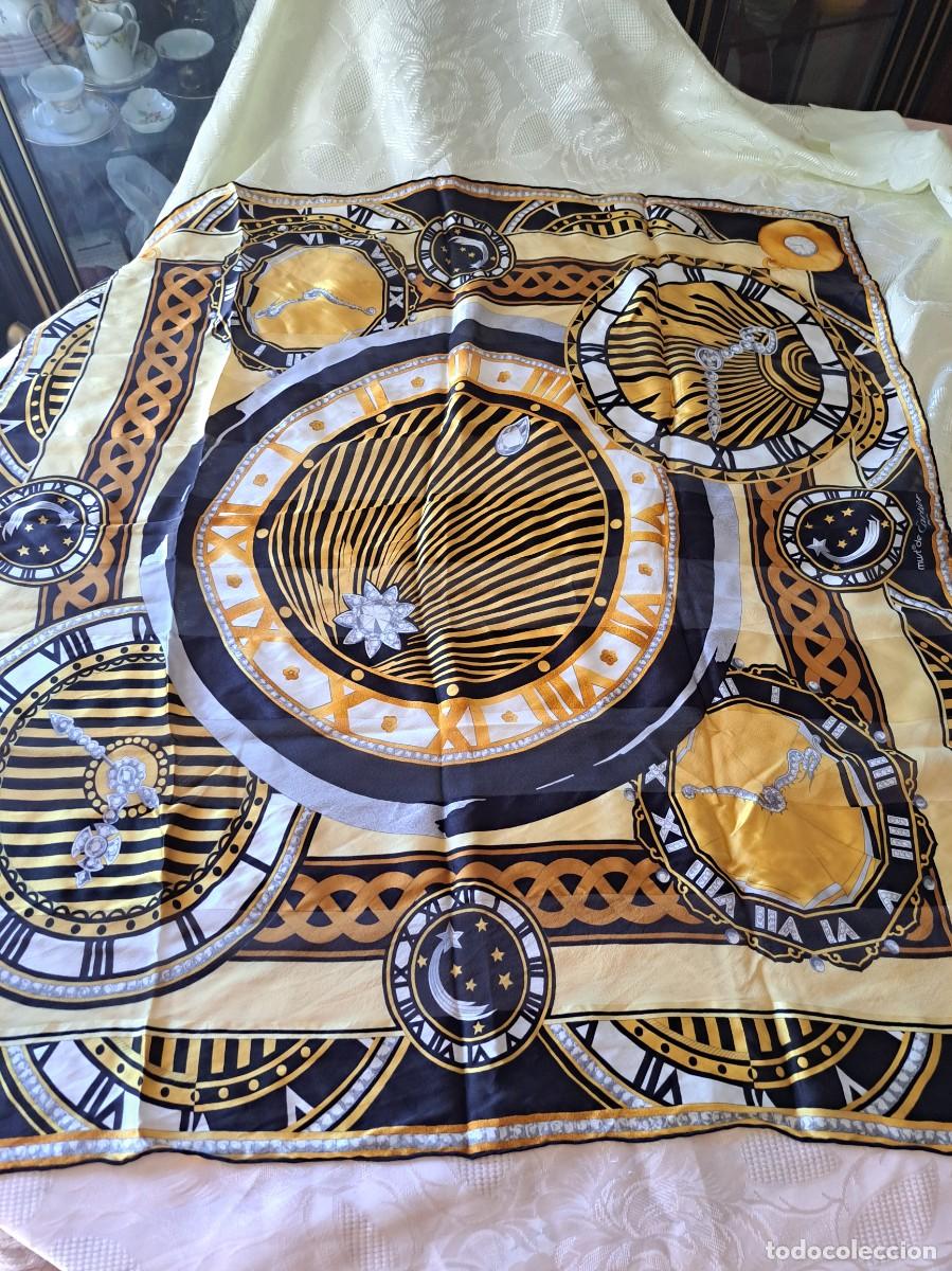 Vintage: Precioso fular pa&ntilde;uelo de se&ntilde;ora must de cartier paris pura seda. El tiempo