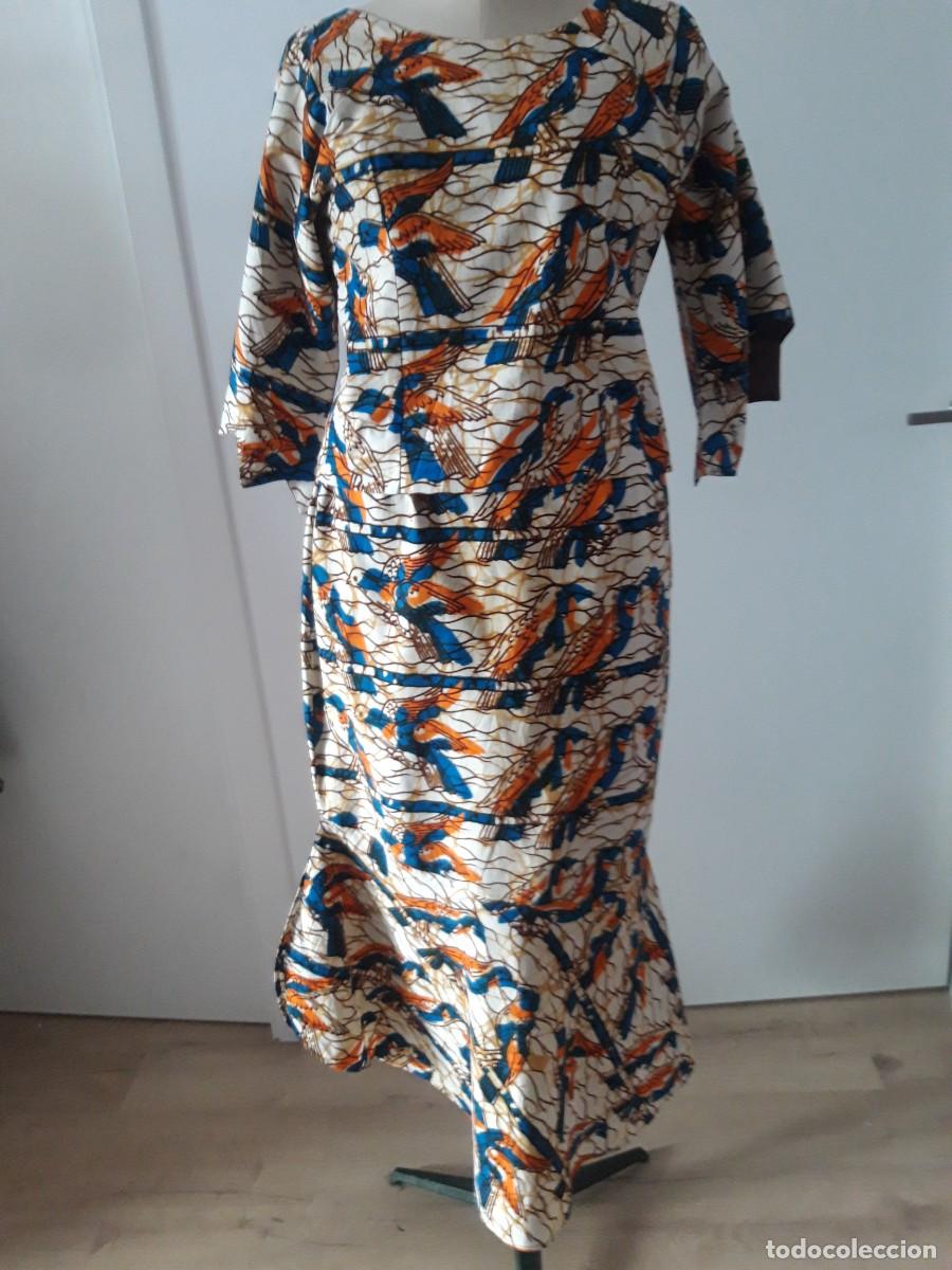 Vintage: Fada y cuerpo, de Africa en algodon. Talla 42.