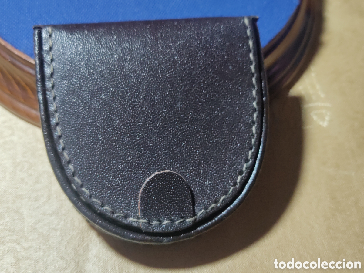 Vintage: Monedero de tac&oacute;n de caballero de piel color pardo.Vintage.Nueva.