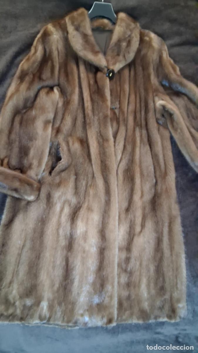 Vintage: Abrigo largo de vis&oacute;n aut&eacute;ntico / Ranched Mink &ndash; vintage &ndash; muy buen estado