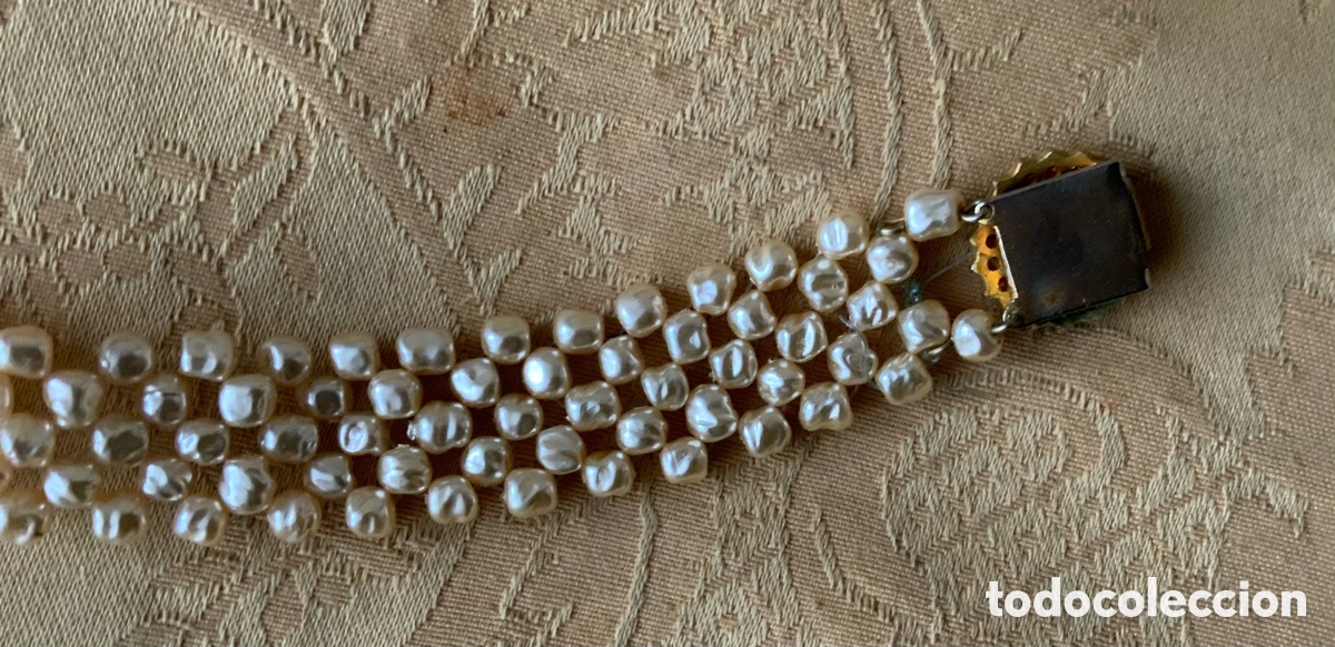 Vintage: PULSERA A&Ntilde;OS 60 PERLAS - Foto 3