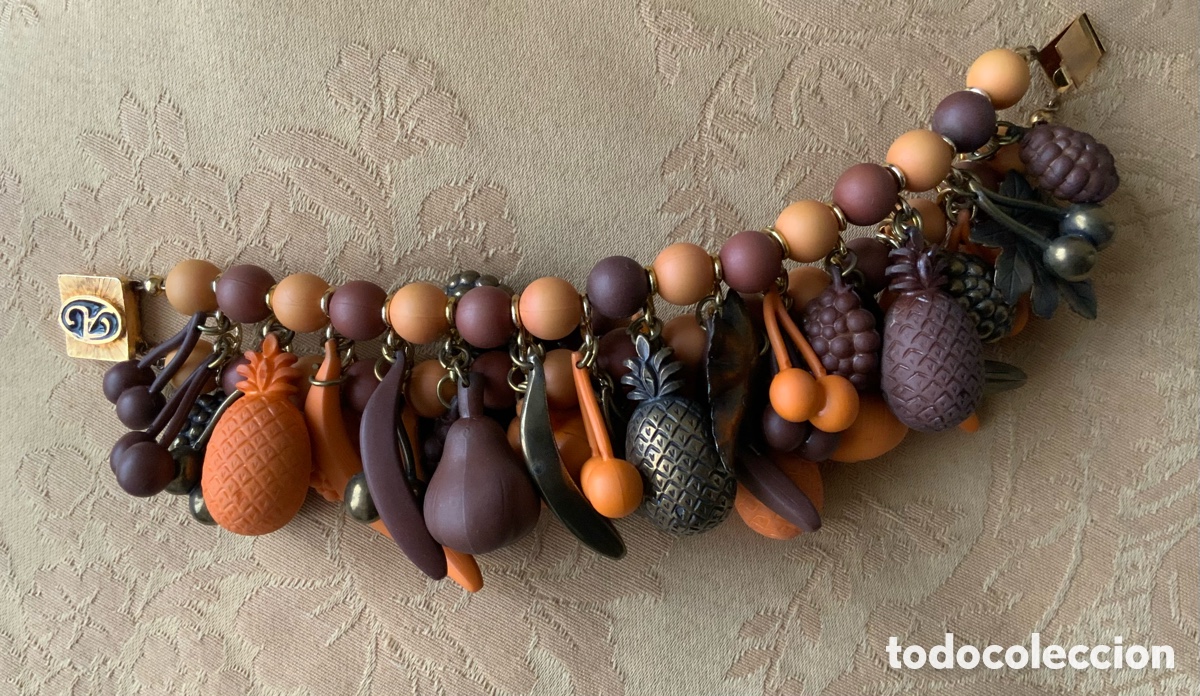 Vintage: PULSERA A&Ntilde;OS 60 FRUTAS - Foto 3