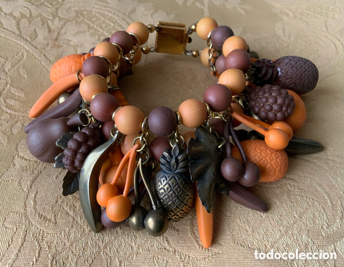 Vintage: PULSERA A&Ntilde;OS 60 FRUTAS